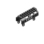 Комплект кронштейнов для установки на штатное место цевья АК